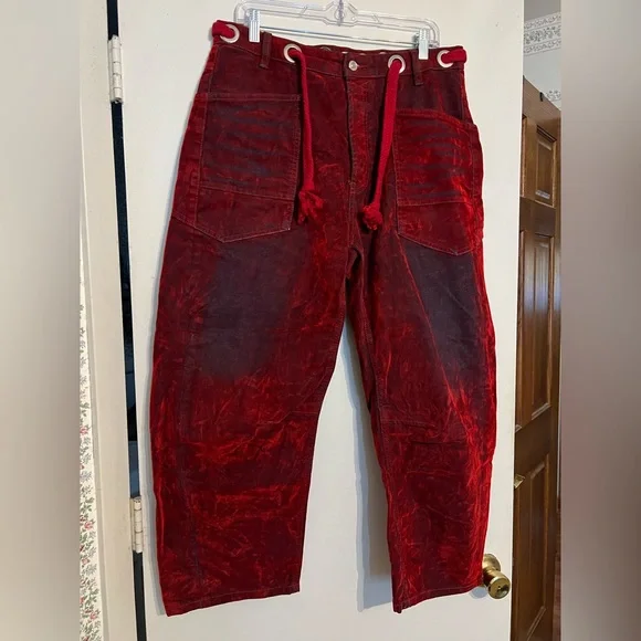 We The Free Red Velvet Joggers - Picture 2 of 12